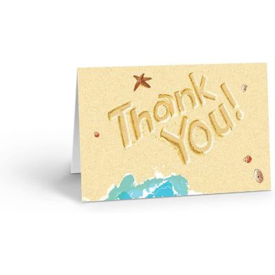 Stonehouse Collection  Beach Note Cards Assorted Pack- 12 Beach Note - Beach Variety Set Image 1