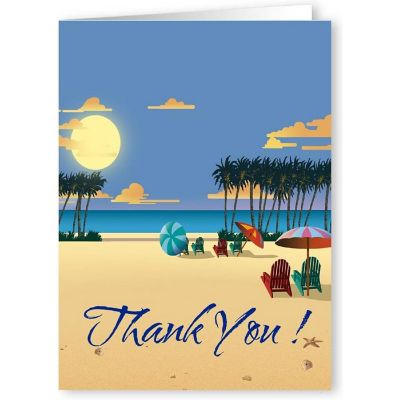Stonehouse Collection  Beach Note Cards Assorted Pack- 12 Beach Note - Beach Variety Set Image 3
