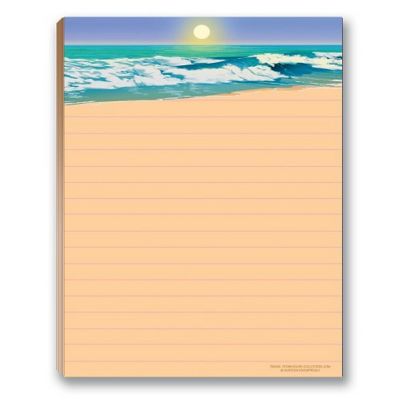 Stonehouse Collection Beach Notepad Pack - 4 Assorted Beach Notepads - USA Made Image 1