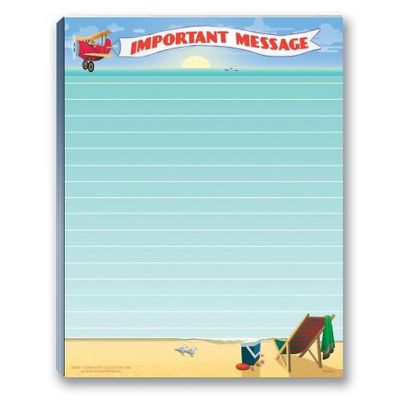 Stonehouse Collection Beach Notepad Pack - 4 Assorted Beach Notepads - USA Made Image 1