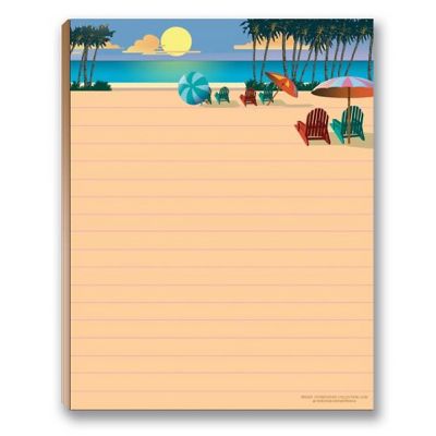 Stonehouse Collection Beach Notepad Pack - 4 Assorted Beach Notepads - USA Made Image 2