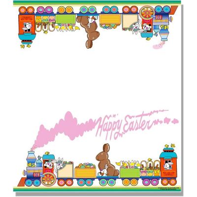 Stonehouse Collection Easter Train Place Cards - 25 Name Cards - Table Tents (Easter Train) Image 1