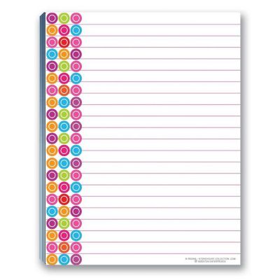 Stonehouse Collection Fun Pattern Designs Pads - 4 Assorted Notepads Image 1