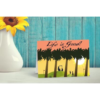 Stonehouse Collection Golf Note Card Set 10 Blank Golfing Note Cards and Envelopes (Standard) Image 2