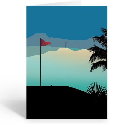 Stonehouse Collection Golf Tee Note Cards - 10 Boxed Golfing Blank Note Cards and Envelopes Image 1