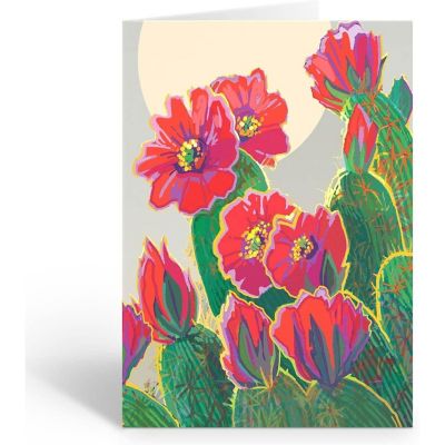 Stonehouse Collection Southwest Note Card Cactus Note Card (Full Bloom) Image 1