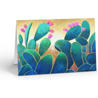 Stonehouse Collection Southwest Note Card Cactus Note Card (Prickly Pear Sunset) Image 1
