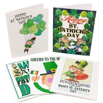 Stonehouse Collection St Patrick's Day Assorted Card Pack - 15 Cards and Envelopes (Assorted) Image 1