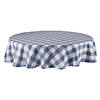 Stonewash Blue Buffalo Check Tablecloth 70 Round Image 1