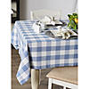 Stonewash Blue Buffalo Check Tablecloth 70 Round Image 1