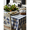 Stonewash Blue Buffalo Check Tablecloth 70 Round Image 2