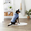 Stonewash Blue Printed Trellis Paw Medium Pet Robe Image 2