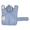 Stonewash Blue Printed Trellis Paw Small Pet Robe Image 4