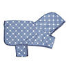 Stonewash Blue Printed Trellis Paw X-Small Pet Robe Image 1