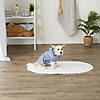 Stonewash Blue Printed Trellis Paw X-Small Pet Robe Image 2