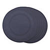 Stonewash Blue Round Pvc Doubleframe Placemat 6 Piece Image 1