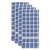 Stonewash Blue Solid Windowpane Terry Dishtowel 4 Piece Image 2