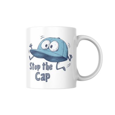 Stop the Cap Mug by Dancing Littles Jungle Image 1