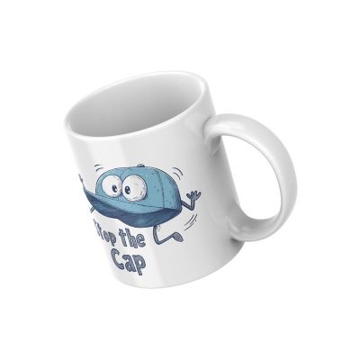 Stop the Cap Mug by Dancing Littles Jungle Image 1