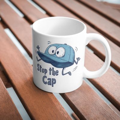 Stop the Cap Mug by Dancing Littles Jungle Image 2