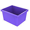 Storex 4 Gallon Storage Bin, Purple, Pack of 3 Image 1