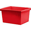Storex 4 Gallon Storage Bin, Red, Pack of 3 Image 1