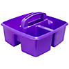 Storex Small Caddy, Purple, Pack of 6 Image 1