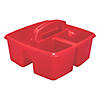 Storex Small Caddy, Red, Pack of 6 Image 1