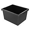 Storex Small Classroom Storage Bin, Black, Pack of 3 Image 1