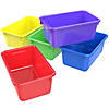 Storex Small Cubby Bin, Assorted Colors, Set of 5 Image 1