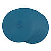 Storm Blue Round Pp Woven Placemat (Set Of 6) Image 1