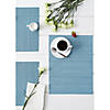 Storm Blue Textured Twill Weave Placemat 6 Piece Image 4