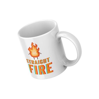 Straight Fire Mug by Dancing Littles Jungle Image 1
