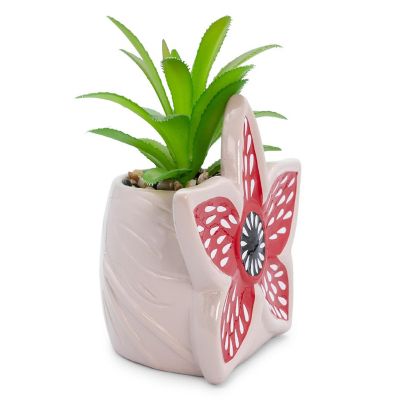 Stranger Things Demogorgon 3-Inch Ceramic Mini Planter with Artificial Succulent Image 1