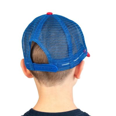 Stranger Things Mesh Red White &amp; Blue Vintage Mesh Trucker Cap Image 3