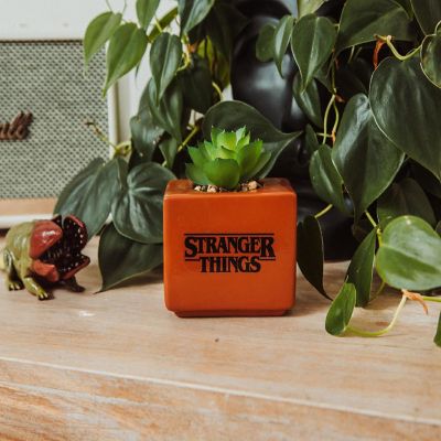 Stranger Things Missing Barb 4-Inch Ceramic Mini Planter With Artificial Succulent Image 3
