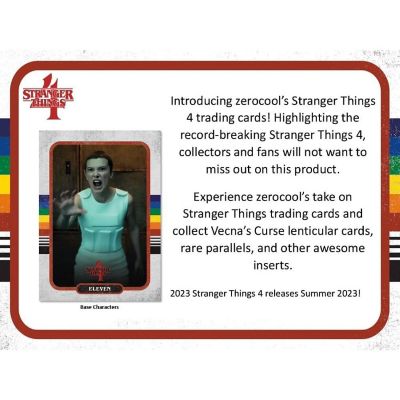 Stranger Things Season 4 2023 Topps Value Box  7 Packs Per Box Image 1