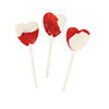 Strawberries &#8217;N Cream Heart-Shaped Lollipops - 38 Pc. Image 1