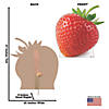Strawberry Cardboard Stand-Up Image 2