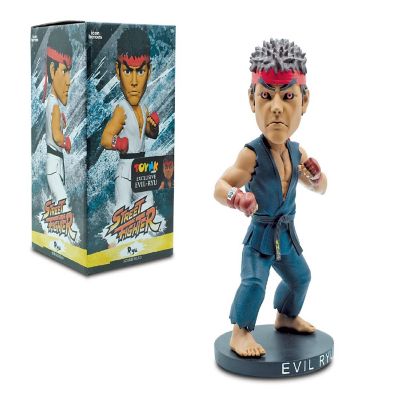 Street Fighter Evil Ryu 8-Inch Resin Bobblehead Figure  Toynk Exclusive Image 1