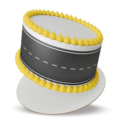 Street Lines BW Edible Cake Border Strips Image 2