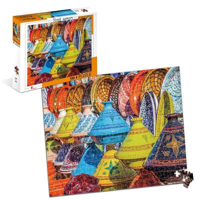 Street Scenery Colorful Pottery 500 Piece Jigsaw Puzzle Image 1