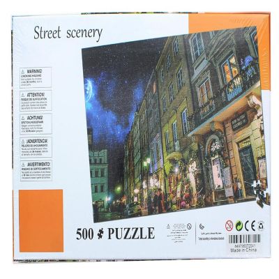 Street Scenery Night On The Town 500 Piece Jigsaw Puzzle Image 2