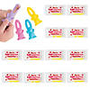 Stretchable Flying Bunny Valentine Exchanges with Card for 12 Image 1