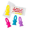 Stretchable Flying Bunny Valentine Exchanges with Card for 12 Image 1