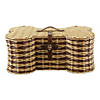 Stripe Bone Shape Toy Basket Large 24X15X9 Image 1