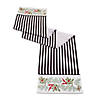 Striped Holiday Table Runner 72"L X 14"W Polyester Image 1