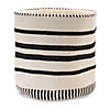 Striped Woven Cotton Basket (Set Of 2) 14"D X 13"H, 16"D X 15.5"H Cotton Image 1