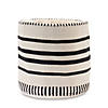 Striped Woven Cotton Basket (Set Of 2) 14"D X 13"H, 16"D X 15.5"H Cotton Image 2