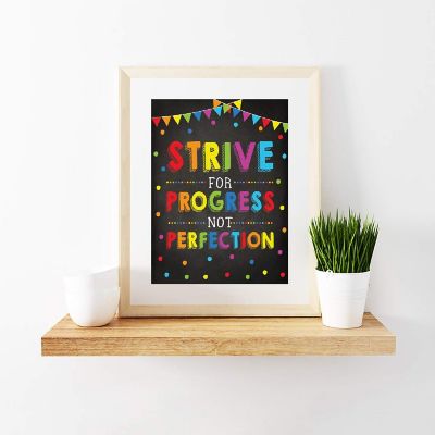 Strive for Progress Not Perfection 8.5x11in Image 2